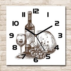 Stikla Pulkstenis Vīns un uzkodas цена и информация | Часы | 220.lv