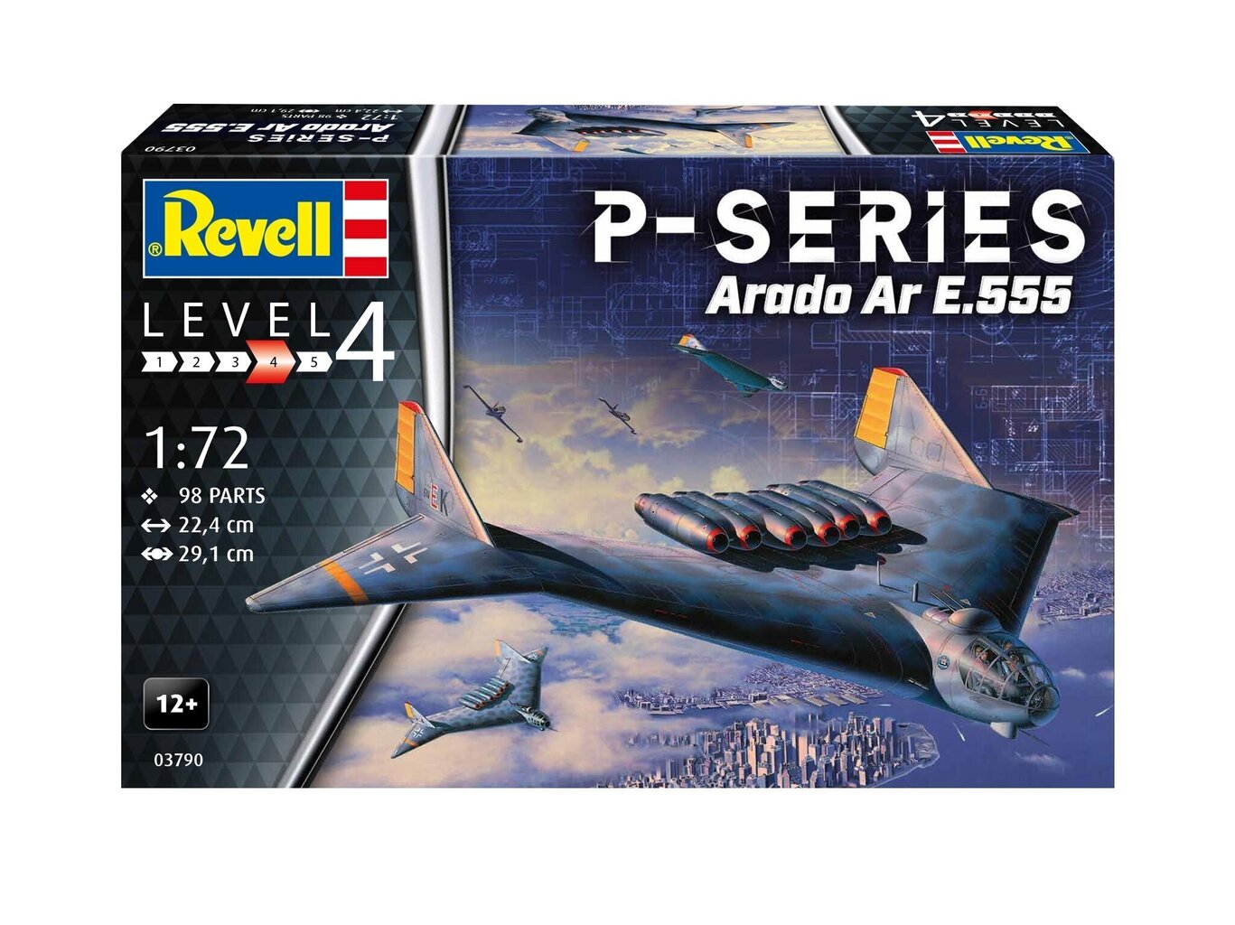 Konstruktors Revell Arado Ar E.555 P-Series 03790, 1/72 cena un informācija | Konstruktori | 220.lv