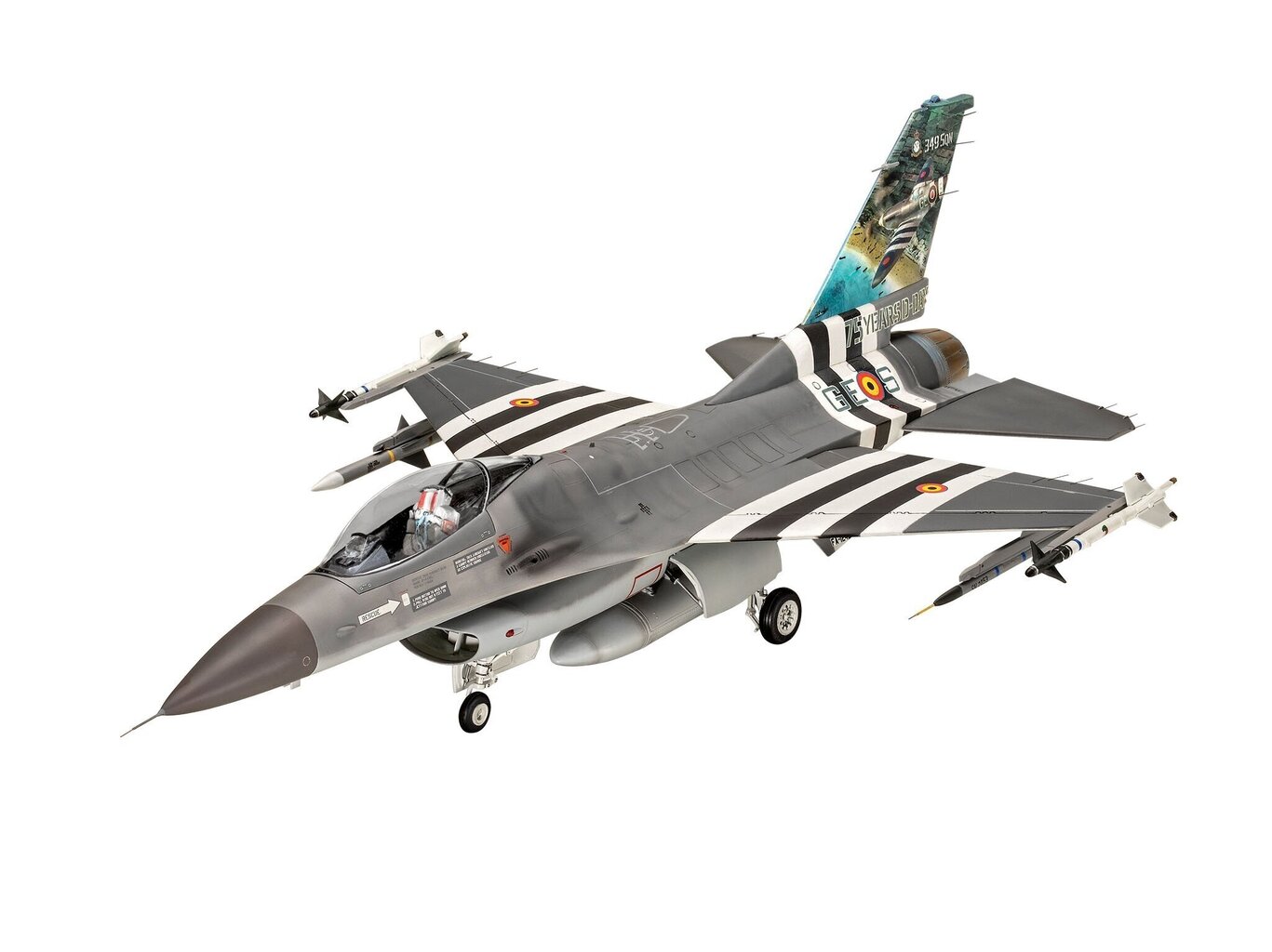 Konstruktors Revell General Dynamics F-16 Fighting Falcon 50th anniversary 03802, 1/32 cena un informācija | Konstruktori | 220.lv