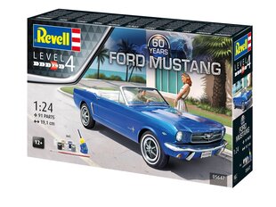 Конструктор Revell - 60th Anniversary Ford Mustang подарочный набор, 1/24, 05647 цена и информация | Конструкторы и кубики | 220.lv