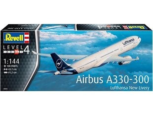 Конструктор Revell - Airbus A330-300 Lufthansa New Livery, 1/144, 03816 цена и информация | Конструкторы и кубики | 220.lv