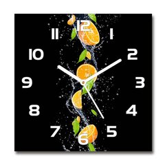 Stikla Pulkstenis Apelsīni un ūdens цена и информация | Часы | 220.lv
