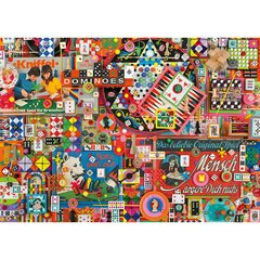 Puzle un domino komplekts Schmidt Spiele Vintage Board Games (1000 gab) cena un informācija | Puzles, 3D puzles | 220.lv