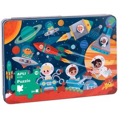 Puzle bērniem Apli Space 24 gab 48 x 32 cm cena un informācija | Attīstošās rotaļlietas | 220.lv