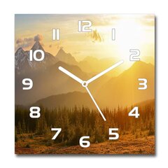 Stikla Pulkstenis Kalni saulrietā цена и информация | Часы | 220.lv