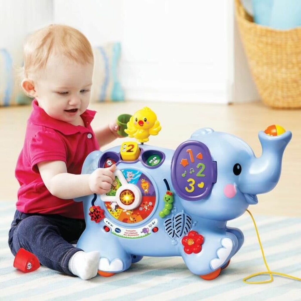Interaktīva rotaļlieta bērnam Vtech Baby Trompet My Elephant of Discoveries cena un informācija | Rotaļlietas zīdaiņiem | 220.lv