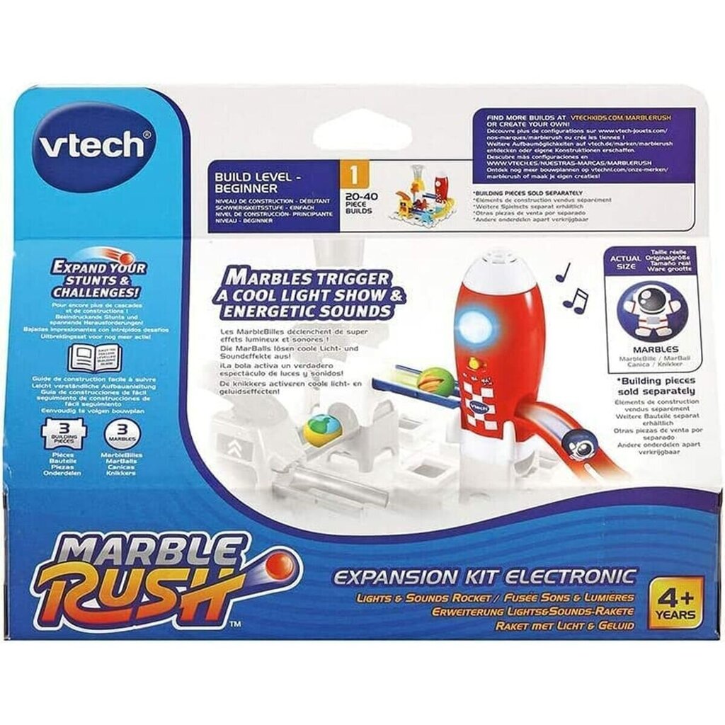 Kristālisku bumbiņu komplekts Vtech Marble Rush - Expansion Kit Electronic - Raket Trase Trase ar Rampām 3 Daudzums + 4 gadi cena un informācija | Rotaļlietas zēniem | 220.lv