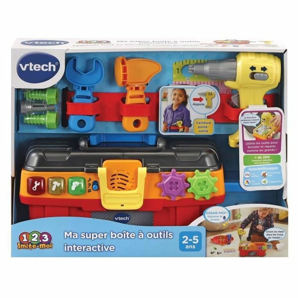 Instrumentu komplekts bērniem Vtech My Great Interactive Toolbox цена и информация | Rotaļlietas zēniem | 220.lv