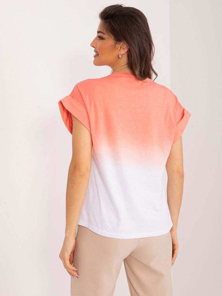 T-krekls sievietēm Trendy.Ing, balts/rozā цена и информация | Blūzes, sieviešu krekli | 220.lv