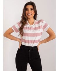 T-krekls sievietēm Trendy.Ing, rozā/balts цена и информация | Женские блузки, рубашки | 220.lv
