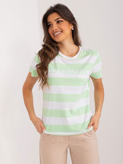 T-krekls sievietēm Trendy.Ing, zaļš/balts cena un informācija | T-krekli sievietēm | 220.lv