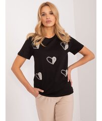 T-krekls sievietēm Factory Price, melns цена и информация | Футболка женская | 220.lv