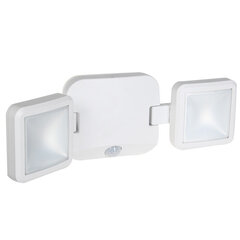 LED prožektors ar dubulto bateriju, auksti balts, 480 lm cena un informācija | Āra apgaismojums | 220.lv