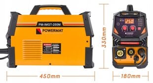 Metināšanas iekārta Powermat PM-IMGT-250M, 230V цена и информация | Сварочные аппараты, паяльники | 220.lv