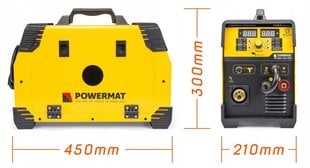 Metināšanas iekārta Powermat PM-IMG-220L-PRO, 230V cena un informācija | Metināšanas iekārtas, lodāmuri | 220.lv