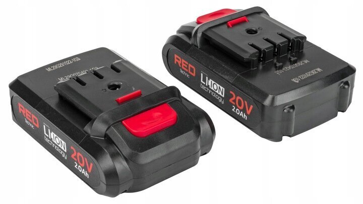 Akumulatora urbjmašīna Red Technic RTWA0033, 2.0Ah / 20V - 37Nm cena un informācija | Skrūvgrieži, urbjmašīnas | 220.lv