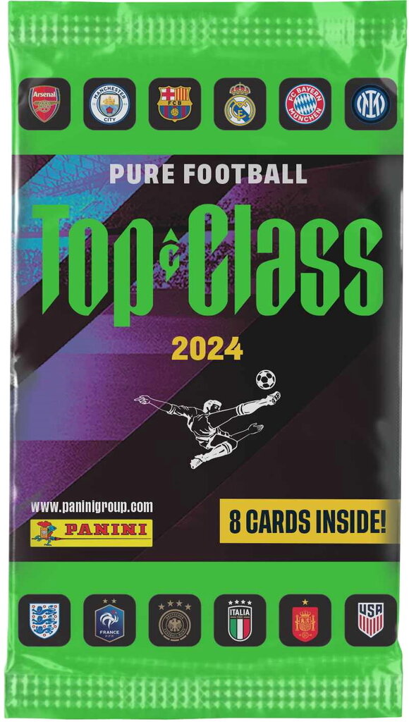 Futbola kāršu komplekts TOP Class 2024, 8 gab. cena un informācija | Kolekcionējamas kartiņas | 220.lv