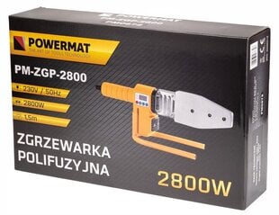 Plastmasas cauruļu metināšanas iekārta Powermat PM-ZGP-2800, 2800W, 16-63mm cena un informācija | Metināšanas iekārtas, lodāmuri | 220.lv