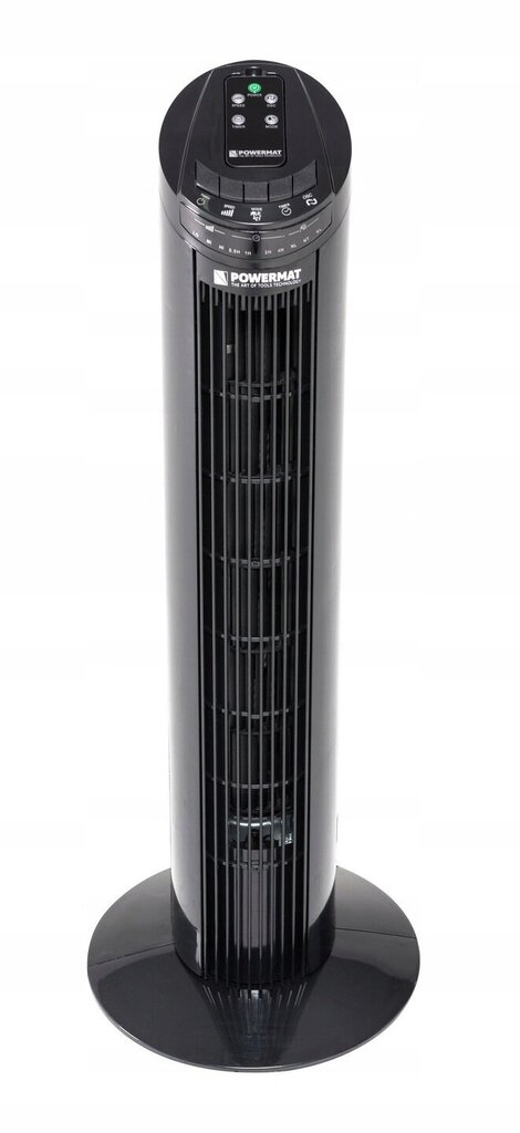 Ventilators Powermat Black Tower-75, 70W, 74 cm, melns cena un informācija | Ventilatori | 220.lv