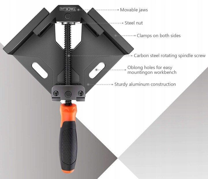 Leņķa skava Tacklife, 150x77 mm cena un informācija | Rokas instrumenti | 220.lv