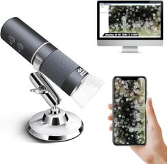 Беспроводной цифровой WIFI микроскоп Ninyoon, 4K, от 50 до 1000X цена и информация | Телескопы и микроскопы | 220.lv