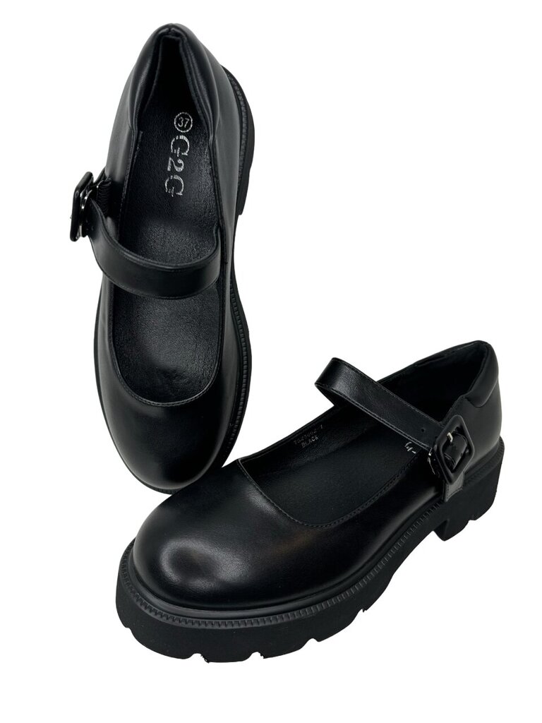 Sieviešu kurpes ar siksniņu G2G, melnas cena un informācija | Sieviešu kurpes | 220.lv
