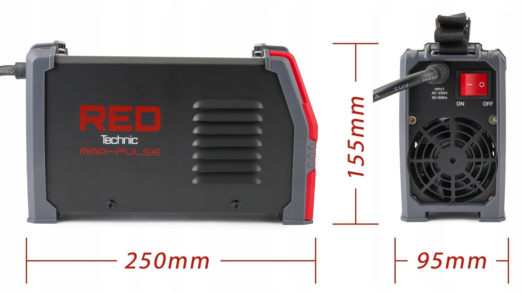 Invertora metināšanas iekārta ar piederumiem Red Technic RTSIT0004, 230V, 20-330 A cena un informācija | Metināšanas iekārtas, lodāmuri | 220.lv