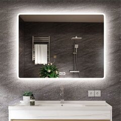 LED зеркало Madrid 100x70cm Music, Anti-fog цена и информация | Зеркала в ванную | 220.lv