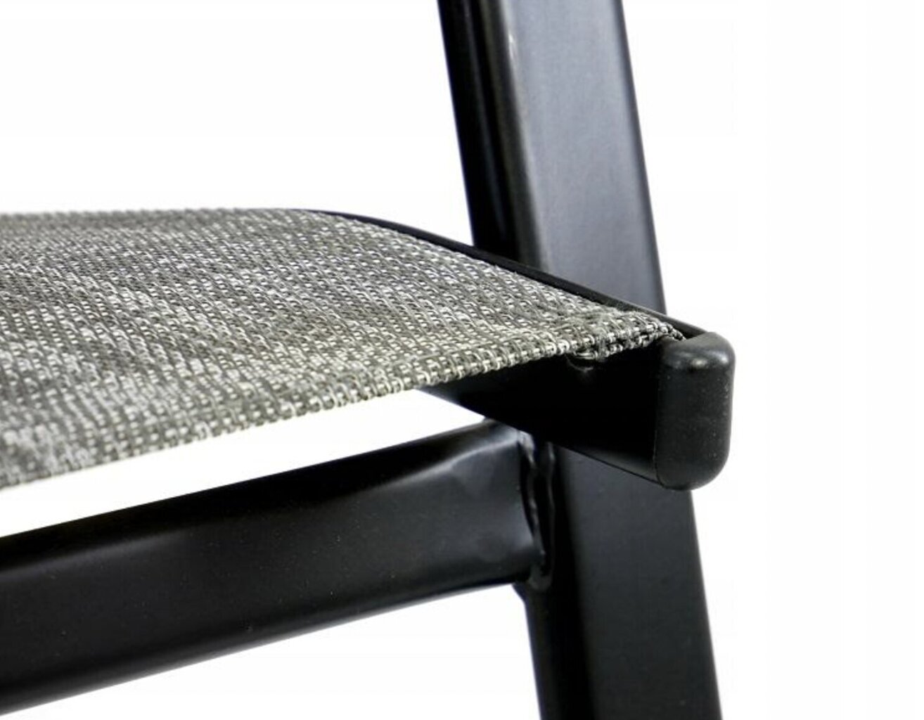 2-u dārza krēslu komplekts, pelēks/melns cena un informācija | Dārza krēsli | 220.lv