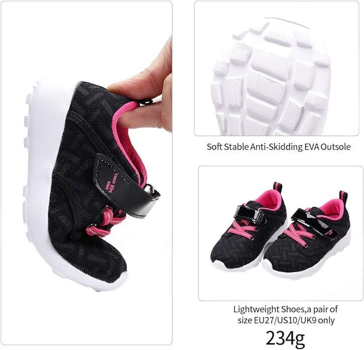 Ikdienas apavi bērniem EIGHT KM, melni cena un informācija | Sporta apavi bērniem | 220.lv