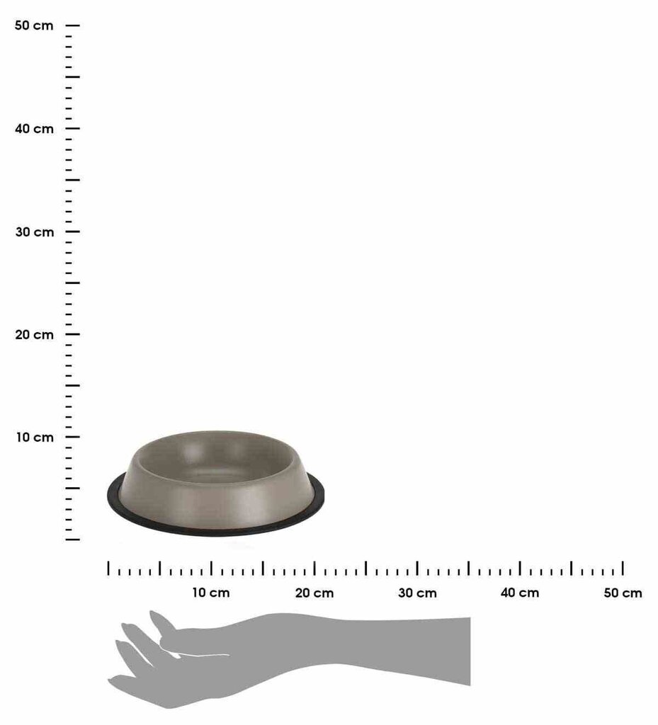 Suņu un kaķu barības trauks, 430 ml цена и информация | Bļodas, kastes pārtikas | 220.lv