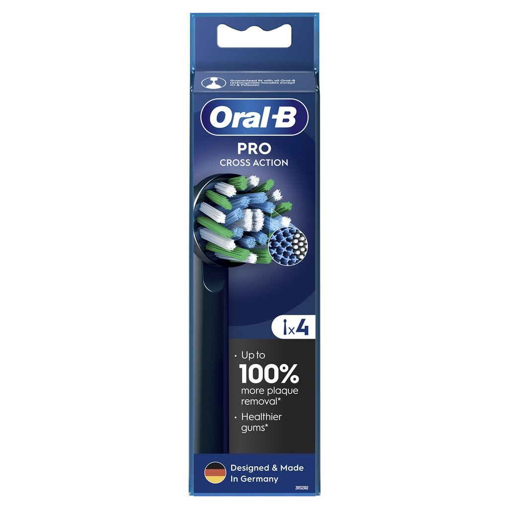 Oral-B EB50-4 Cross Action Pro Black цена и информация | Uzgaļi elektriskajām zobu birstēm | 220.lv