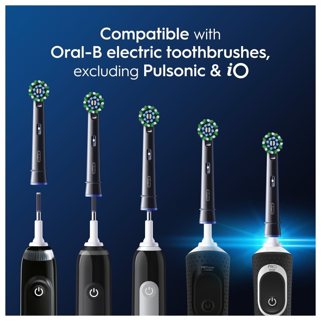 Oral-B EB50-4 Cross Action Pro Black cena un informācija | Uzgaļi elektriskajām zobu birstēm | 220.lv