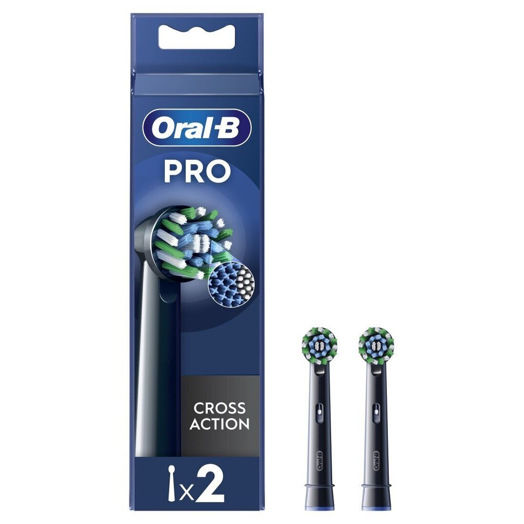 Oral-B EB50-2 Cross Action Pro Black cena un informācija | Uzgaļi elektriskajām zobu birstēm | 220.lv