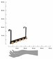 Durvju pakaramais Bamboo Black cena un informācija | Vannas istabas aksesuāri | 220.lv