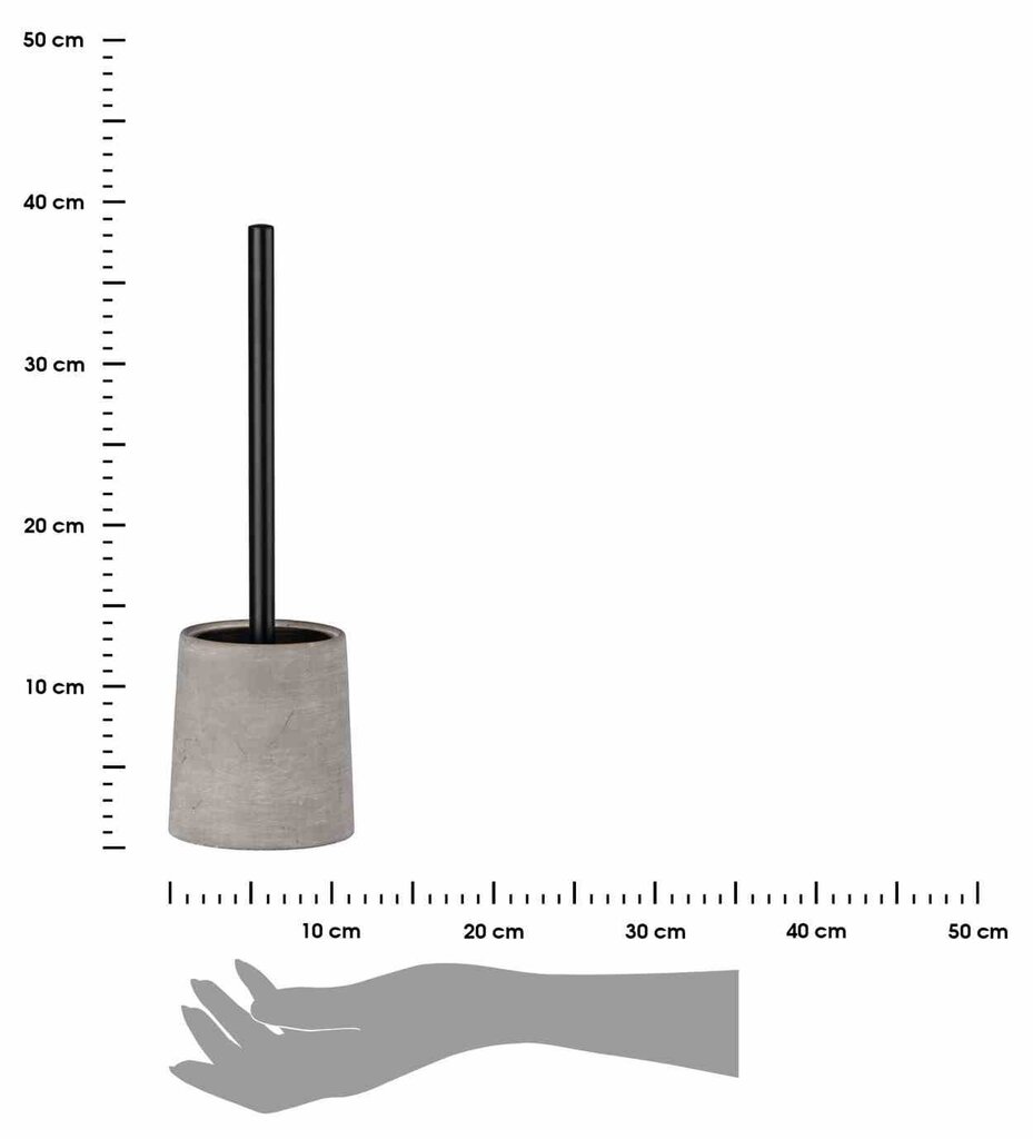 Tualetes birste ar trauku Wenko Villena cena un informācija | Vannas istabas aksesuāri | 220.lv