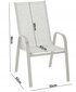 2-u dārza krēslu komplekts, brūns cena un informācija | Dārza krēsli | 220.lv