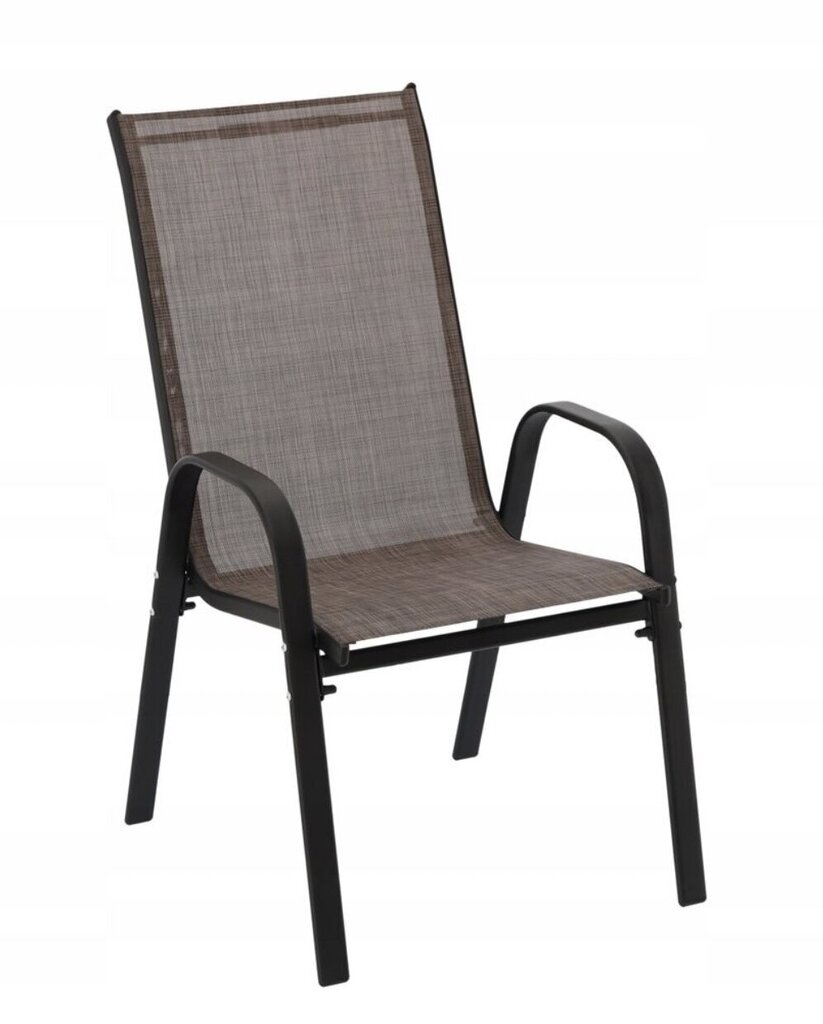 2-u dārza krēslu komplekts, brūns цена и информация | Dārza krēsli | 220.lv
