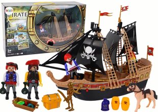 Игрушечный пиратский корабль с аксессуарами, 23 эл. цена и информация | Конструктор автомобилей игрушки для мальчиков | 220.lv