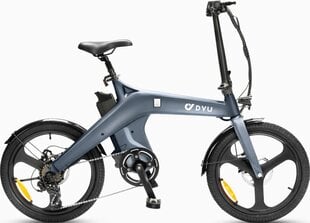 Elektriskais velosipēds DYU T1, 20", pelēks cena un informācija | Elektrovelosipēdi | 220.lv