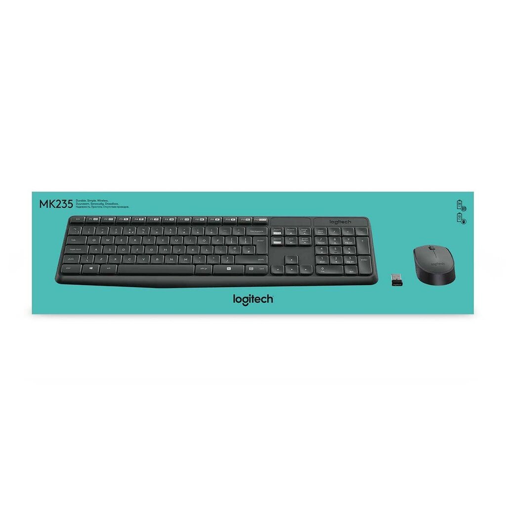 Logitech MK235 цена и информация | Klaviatūras | 220.lv