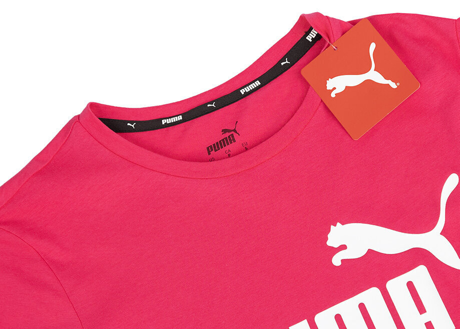 T-krekls sievietēm Puma ESS Logo Tee 586775 49, rozā cena un informācija | T-krekli sievietēm | 220.lv