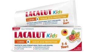 LACALUT KIDS bērnu zobu pasta 2-6 g. 55ml цена и информация | Зубные щетки, пасты | 220.lv