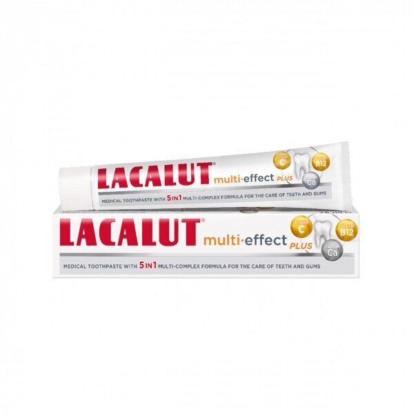 Zobu pasta Lacalut Multi Effect Plus, 75ml cena un informācija | Zobu pastas, birstes | 220.lv