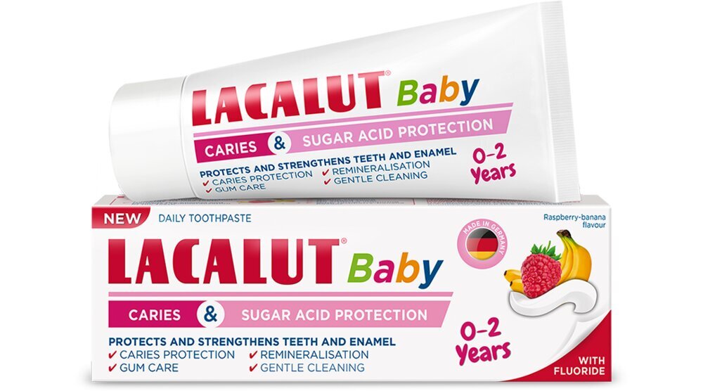Zobu pasta bērniem Lacalut Baby, 55ml цена и информация | Zobu pastas, birstes | 220.lv