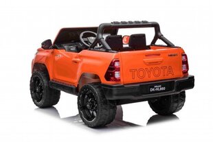 Детский электромобиль - Toyota Hilux, оранжевый цена и информация | Электромобили для детей | 220.lv
