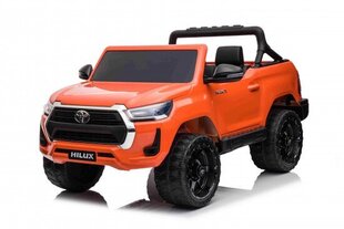 Детский электромобиль - Toyota Hilux, оранжевый цена и информация | Электромобили для детей | 220.lv