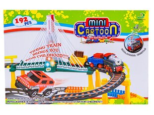 Dzelzceļa trase Fenming Mini Cartoon, 192 gab. cena un informācija | Rotaļlietas zēniem | 220.lv