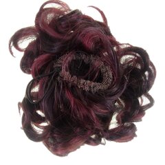 Pieliekamie mati Vanessa Grey Curly-Bun-302H306, plūme ar bordo krāsas akcentiem цена и информация | Аксессуары для волос | 220.lv