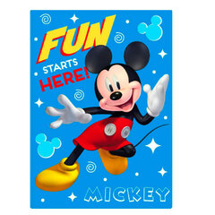 Bērnu pleds Disney Mickey, 100x140 cm cena un informācija | Gultas pārklāji, pledi | 220.lv